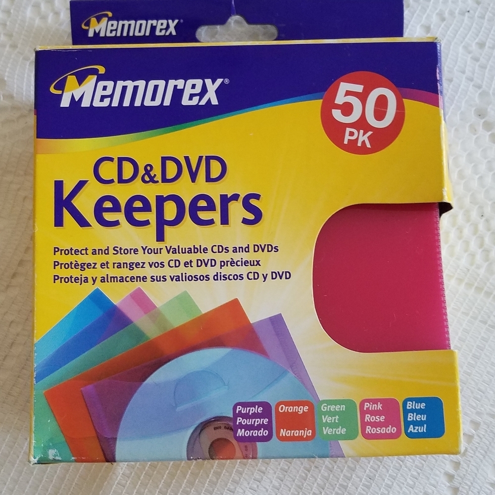 NIB Sealed  Memorex 50 pack CD DVD Keepers